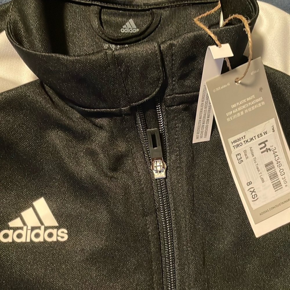 Adidas Black and White Track Jacket (Brand New with tag)